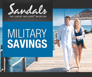 Sandals Resorts discount for Military Personnel